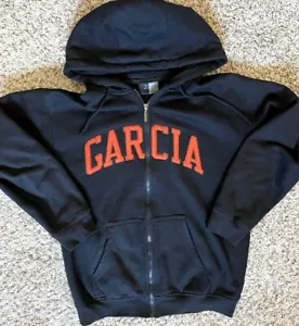 Jerry Garcia Black Hoodie 'Garcia" Size Med, - Picture 1 of 2
