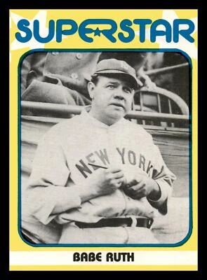 Babe Ruth 1980 TCMA Superstars #41 HOF New York Yankees Near Mint NM - Image 1 of 2