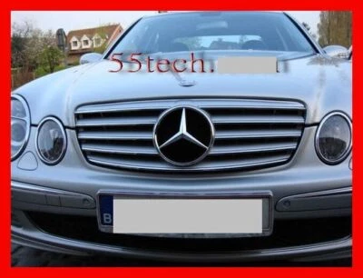 Mercedes W211 Grill E320 E500 E55 Grille CL E350 AMG Silver 2003 2005 2006 2004 - Изображение 1 из 4