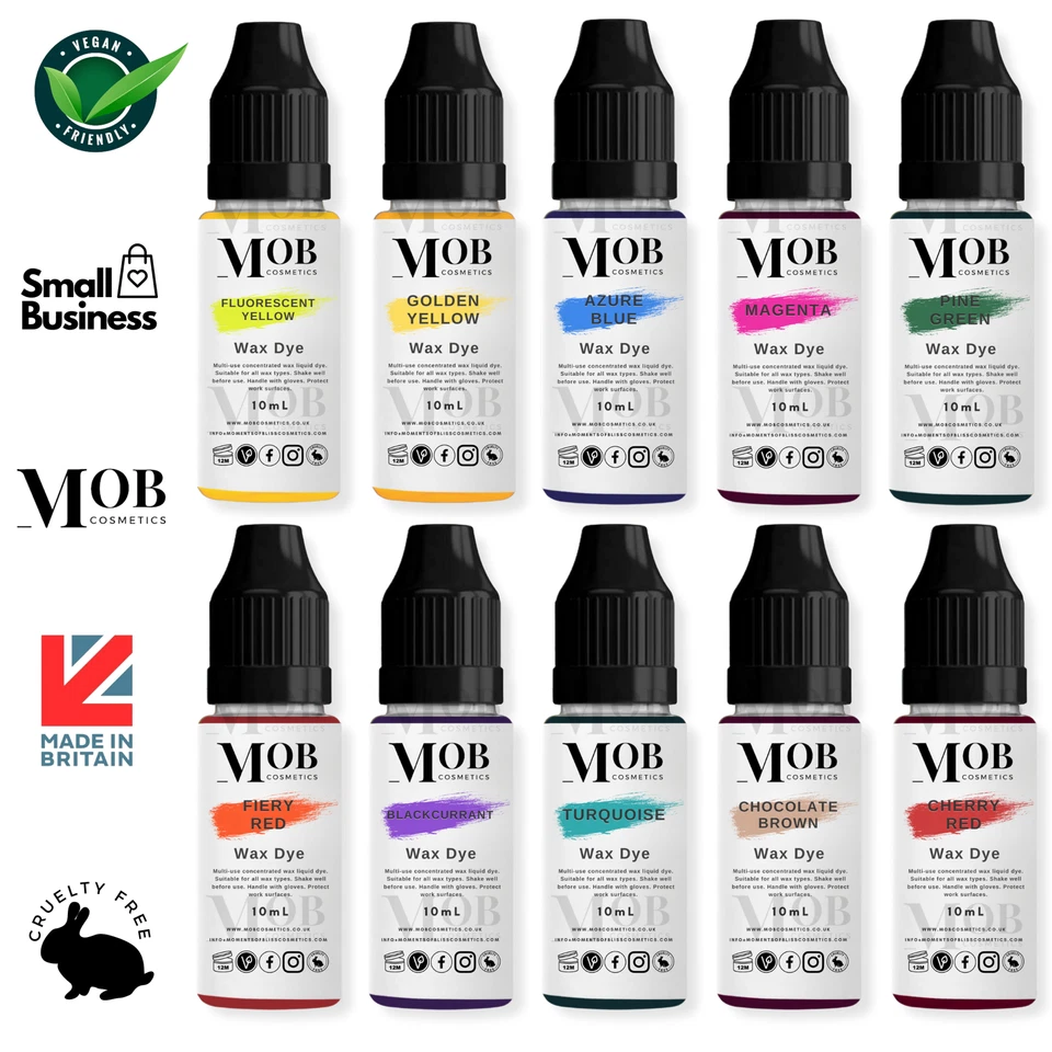 Concentrated Liquid Dye Colours for  Candles | Wax Melts | Snap Bars | Gel 10mL - Image 1 of 2