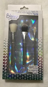 Juego de 3 cepillos iridiscentes Bloom by Zoe Ayla con bolsa holográfica nuevo en caja - Imagen 1 de 1