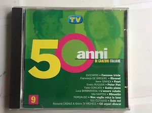 CD 50 ANNI DI CANZONI ITALIANE nr 9 TV SORRISI E CANZONI - Picture 1 of 1