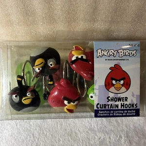 Angry Birds Mixed Set Of 12 Shower Curtain Hooks by Rovio Entertainment - Picture 1 of 2