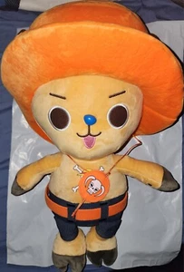 One Piece Tony Tony Chopper Ace Outfit Plush Toy 18 Inch Round 1 Exclusive - Picture 1 of 3