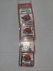 Lote de 4 grandes aviones GPMQ3794 4-40 horquilla de acero • - Imagen 1 de 1