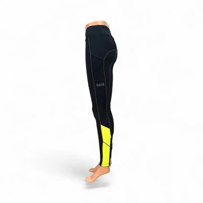 Gore Wear R3 Thermo Running Tights Women's XS Black/Yellow Warm and Soft  NWOT - Image 1 of 4