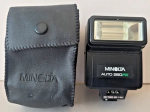 Minolta Auto 280PX Electroflash Universal Shoe Mount Camera Flash with Case - Picture 1 of 11