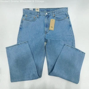 Levi's 550 Jeans Men's 38x32 Relaxed Fit Straight Leg Light Blue Denim Pants NWT - Picture 1 of 5
