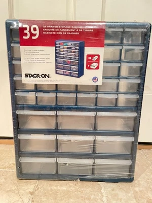 Stack-On Hardware & Craft Storage Cabinet 39 Drawer Organizer Made In USA - Image 1 of 4