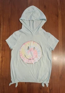 Girls Size 7 Printed Hooded Shirt/Top - Picture 1 of 6