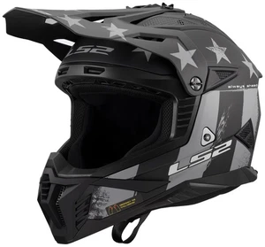 LS2 Gate II Battle Scar Youth MX Offroad Helmet Tonal Gray - Picture 1 of 4
