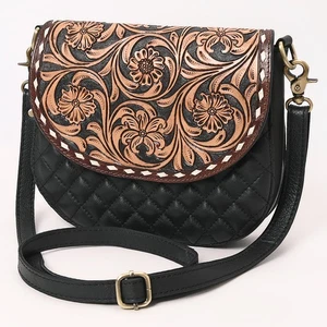 AD American Darling Crossbody Hand-Curved Genuine Leather Women Bag Western - Picture 1 of 6