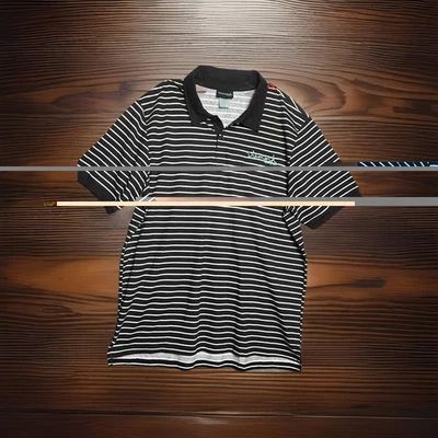 Camisa polo Diamond Supply Co. - Nova com etiquetas masculina grande preta / listras - #47730-K1 - Imagem 1 de 4