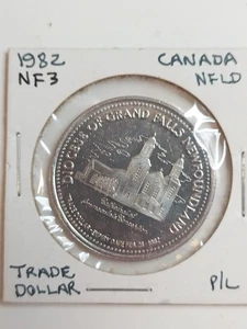 1982 Grand Falls Newfoundland $1 Diocese dollar token Proof Like NF3 - Picture 1 of 2