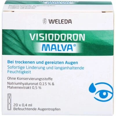 WELEDA AG VISIODORON Malva Augentropfen in Einzeldosispipet. 8 ml PZN08864740