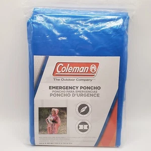 Coleman Emergency Rain Poncho 50.5" x 40" Compact Lightweight Camping Hiking - Picture 1 of 4