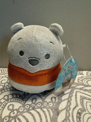 NWT Squishmallows 5" WINNIE the Pooh Chrome 2023 Disney 100 Years Silver Plush - Image 1 of 4