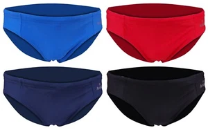 ACCLAIM Perth Slim Fit Plain Brief Mens Swimming Trunks Tie Cord Lycra 2025 - Picture 1 of 29