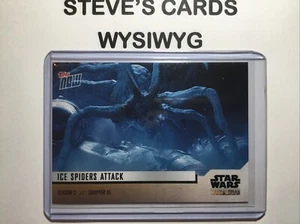 2020 TOPPS NOW STAR WARS MANDALORIAN SEASON 2 #10 Ice Spiders Attack - Picture 1 of 2
