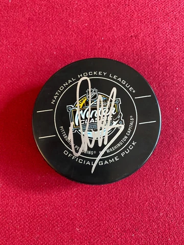 Alex Ovechkin, "Autographed"(JSA) Winter Classic Puck (Scarce / Vintage) Cover