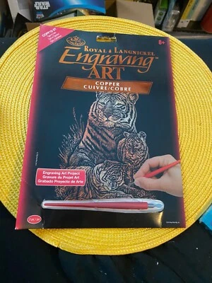 Royal & Langnickel Engraving Art Copper Tiger & Cubs - image 1 of 2