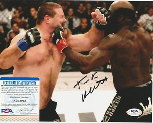 TANK ABBOTT SIGNED 8X10 PHOTO MMA FIGHTER AUTHOR WCW UFC PSA DNA COA - Picture 1 of 4