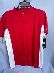 MIZUNO DryLite Herren Baseballshirt rot leicht Performance Größe YL - Bild 1 von 4