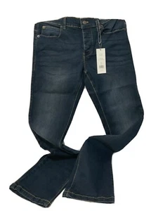 French Connection Men's Tapered Fit Jeans IND05 Dark Wash Stretch W30 L32 - Picture 1 of 9