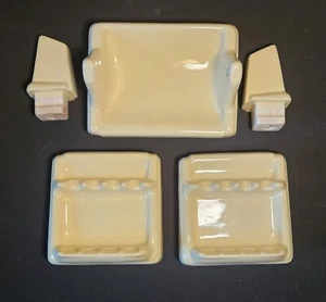 Ceramic Stylon US Bathroom Wall Fixture Salvaged Yellow TP , Towel, Tooth Brush - Picture 1 of 22