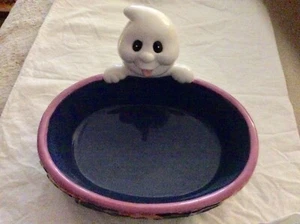 New...Ceramic Halloween Ghost Decorative Treat Bowl - Picture 1 of 5