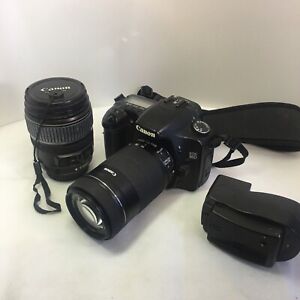 Genuine OEM Canon EOS 30D 8.2MP Digital SLR Camera w/55-250mm and 17-85mm Lens 