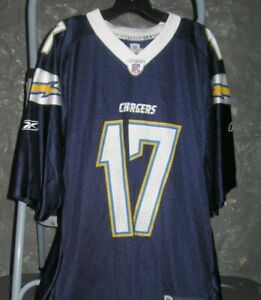 Los Angeles Chargers NFL Reebok Blue Philip Rivers #17 XL Jersey 