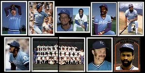 KANSAS CITY ROYALS-TEAM LOT OF 10-1981 TOPPS STICKERS-BRETT, WILSON, AIKENS - Picture 1 of 10