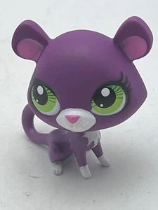 Littlest Pet Shop Panther LPS #3295 Ojos Verde Púrpura Gato Salvaje - Imagen 1 de 5