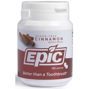 Epic Dental Sugar Free Cinnamon Xylitol Mints 180 Ct - Picture 1 of 2