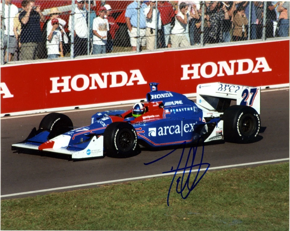 FOTO AUTOGRAFIADA POR DARIO FRANCHITTI GANADOR DE INDY 500 8 X 10 Foto 1 de 1