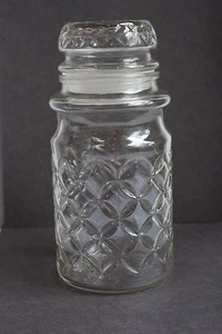 PLANTER'S PEANUTS CUT GLASS JAR 1984 Vintage Advertising Promotional Jar - Imagen 1 de 5
