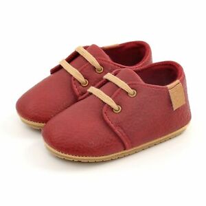 Shoes Baby Leather Boy Girl Rubber Sole Anti-slip Walkers Newborn Moccasins Infa