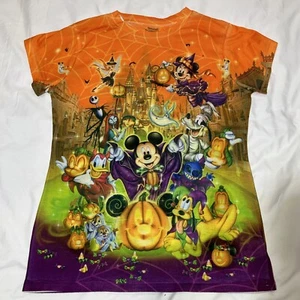 Disneyland - Walt Disney World Youth Girls T-Shirt Halloween Full Art Size XL - Picture 1 of 15
