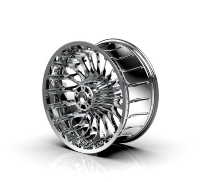 Hoprousa Chrome Rear 18x8.5 Inch Tubeless spo...