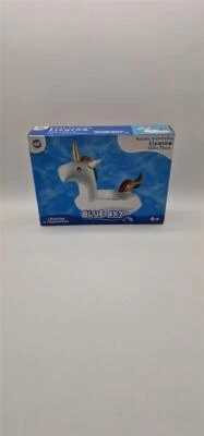 BLUE SKY Bluesky - Einhorn Schwimmring Luftmatratze Baden Kinder - 138x76 cm