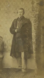 France Lille Man Portrait Retired Captain Henri Zévort Old Photo 1870 - Picture 1 of 3