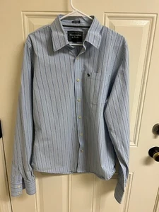 Abercrombie & Fitch New York Muscle Long Sleeve Button Up Dress Shirt Size 2XL - Picture 1 of 5