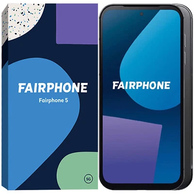 Fairphone 5 5G Negro Mate 256GB + 8GB Doble SIM Desbloqueado de Fábrica GSM NUEVO Foto 1 de 4