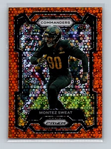 2023 Panini Prizm Orange Disco Montez Sweat #299 Washington Commanders - Bild 1 von 2