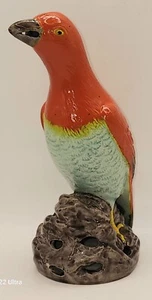Vintage Bird Asian Pottery Flower Frog Japan - Picture 1 of 20