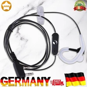 2 Pin Kopfhörer Kopfhörer PTT MIC Radio Kopfhörer für BAOFENG KENWOOD Retevis HY - Photo 1/5