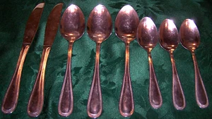 8pc Estia Stainless Korea Flatware 2 Knives/3 Tablespoons/ 3 Teaspoons - Picture 1 of 2