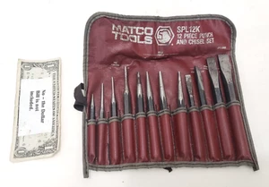 Matco Tools - SPL12K 12pc Punch Cold Chisel Set - Pin Starter - in Pouch -- READ - Bild 1 von 8