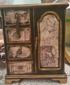 Jewellery Box Upright Decopage - Picture 1 of 2